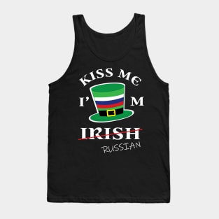 Kiss Me I'm not Irish T-Shirt Funny Russian St Patrick's Day Tank Top